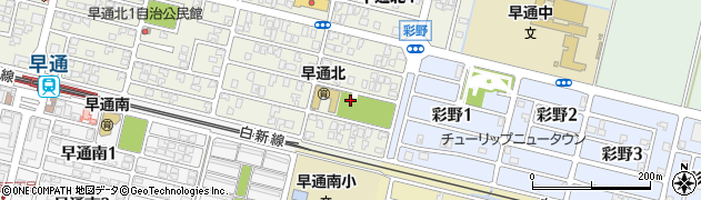 新潟県新潟市北区早通北3丁目周辺の地図