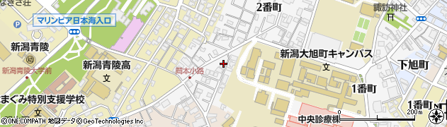 新潟県新潟市中央区旭町通（２番町）周辺の地図