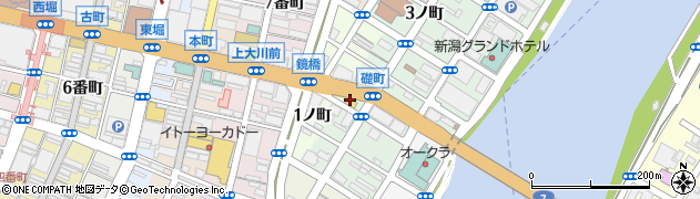 ローソン新潟万代橋店周辺の地図