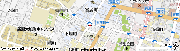 新潟県新潟市中央区営所通周辺の地図