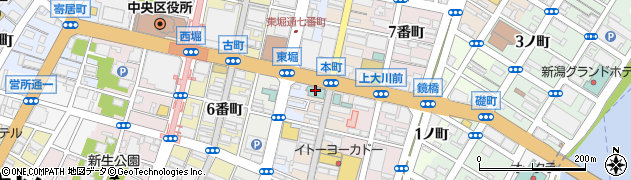 デイリーヤマザキ新潟本町通店周辺の地図