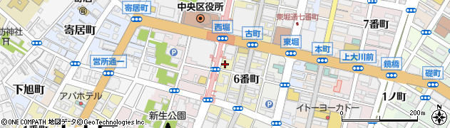 新潟県新潟市中央区西堀前通周辺の地図