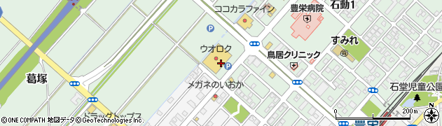 株式会社ウオロク　豊栄店周辺の地図