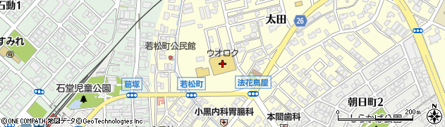 株式会社ウオロク　葛塚店周辺の地図
