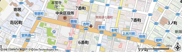新潟県新潟市中央区古町通７番町995周辺の地図