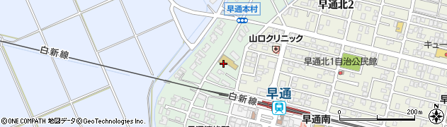 新潟県新潟市北区早通周辺の地図