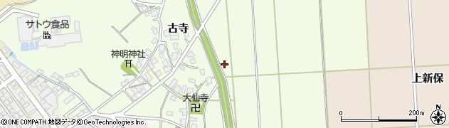 新潟県新発田市古寺周辺の地図