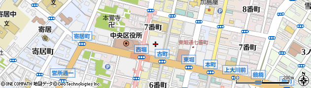 ローソン新潟古町ルフル店周辺の地図