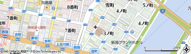 新潟県新潟市中央区月町周辺の地図