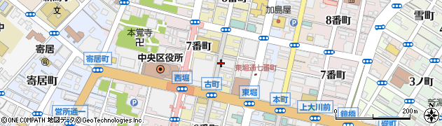 新潟県新潟市中央区古町通７番町周辺の地図