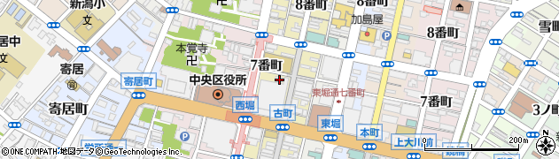 新潟県新潟市中央区古町通７番町943周辺の地図