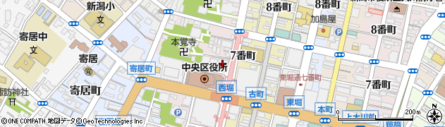 みずほ銀行新潟支店周辺の地図