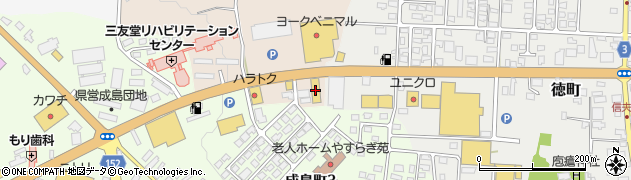 タイヤ館米沢周辺の地図