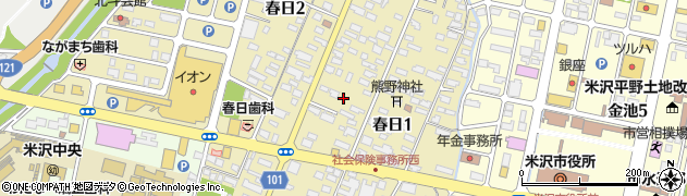 イン東京米沢店周辺の地図
