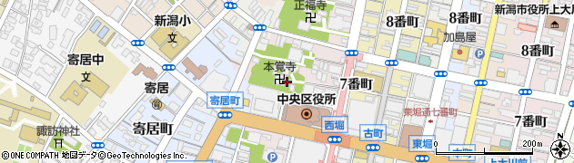 新潟県新潟市中央区西堀通６番町周辺の地図