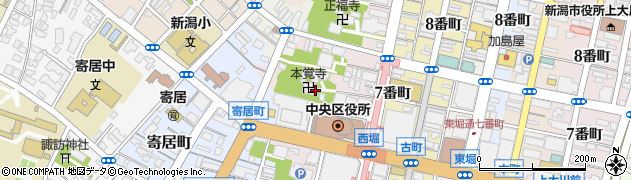 新潟県新潟市中央区西堀通（６番町）周辺の地図