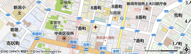 新潟県新潟市中央区古町通７番町1004周辺の地図