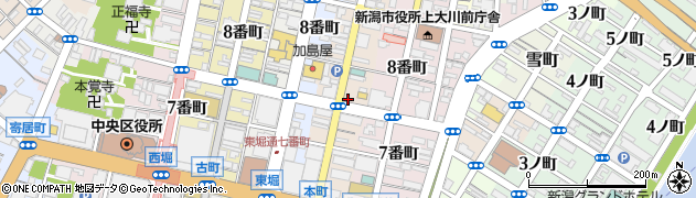 新潟県新潟市中央区本町通周辺の地図