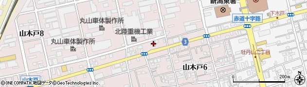 セブンイレブン新潟山木戸７丁目店周辺の地図