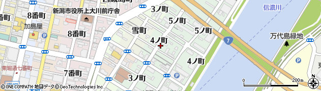 新潟県新潟市中央区礎町通（４ノ町）周辺の地図