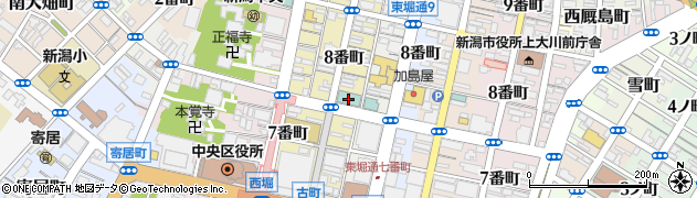 ローソン新潟古町八番町店周辺の地図