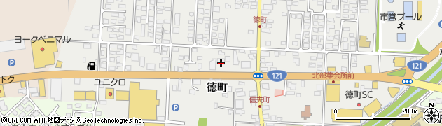 無添くら寿司 米沢店周辺の地図