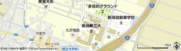 新潟県立大学　学友会周辺の地図