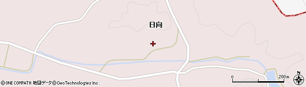 宮城県丸森町（伊具郡）小斎（日向）周辺の地図