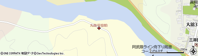 丸森(平坦部)周辺の地図