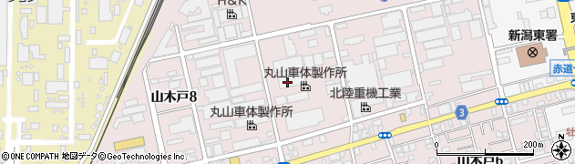 株式会社丸山車体製作所　車体工場周辺の地図