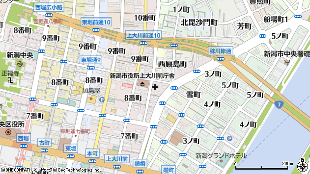 〒951-8047 新潟県新潟市中央区南多門町の地図