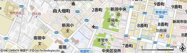 新潟県新潟市中央区南浜通１番町周辺の地図
