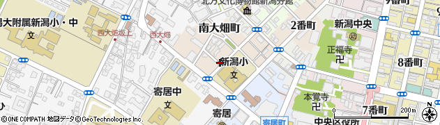 新潟県新潟市中央区東大畑通１番町周辺の地図