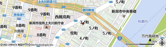 新潟県新潟市中央区新島町通周辺の地図
