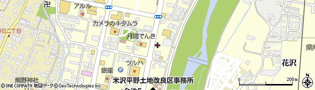 カレーハウスＣｏＣｏ壱番屋米沢金池店周辺の地図