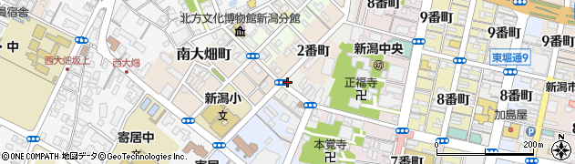 新潟県新潟市中央区南浜通周辺の地図