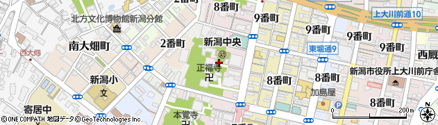 新潟県新潟市中央区西堀通（７番町）周辺の地図