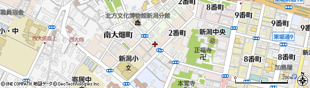 新潟県新潟市中央区東大畑通周辺の地図
