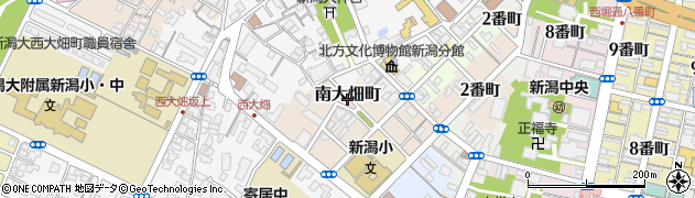 新潟県新潟市中央区南大畑町周辺の地図