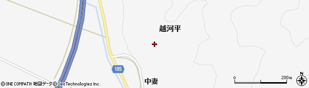 宮城県白石市越河平中妻16周辺の地図