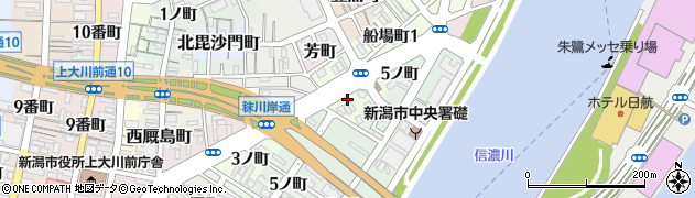 新潟県新潟市中央区新島町通４ノ町周辺の地図