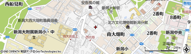 新潟県新潟市中央区西大畑町周辺の地図