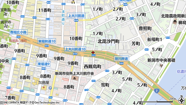 〒951-8042 新潟県新潟市中央区住吉町の地図
