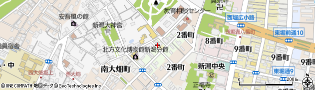 新潟県新潟市中央区北大畑町周辺の地図