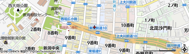 ＥＮＥＯＳ新潟中央ＳＳ周辺の地図