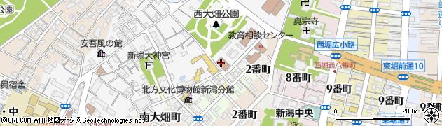 新潟西　年金事務所周辺の地図