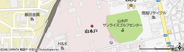 新潟県新潟市東区山木戸周辺の地図