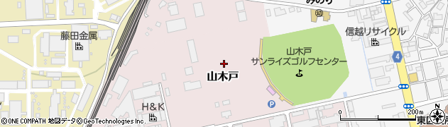 新潟県新潟市東区山木戸周辺の地図