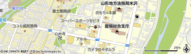 ＪＴＢプラネット米沢店周辺の地図