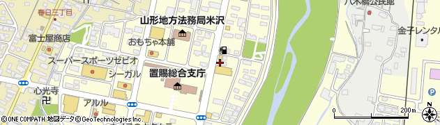 道とん堀　米沢金池店周辺の地図